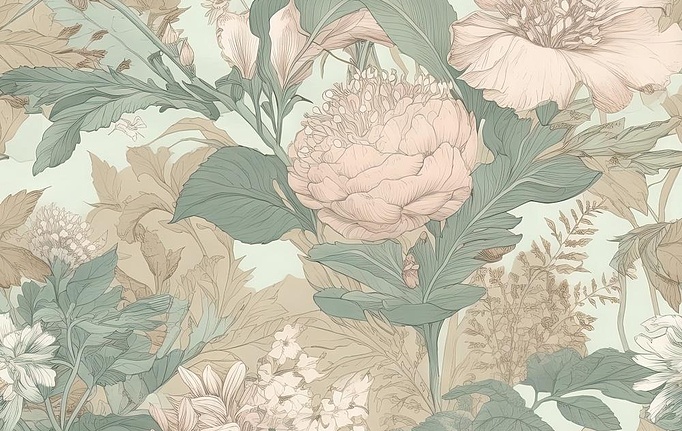 Российская ткань Marufabrics, коллекция Florium, артикул RetroFlower/2