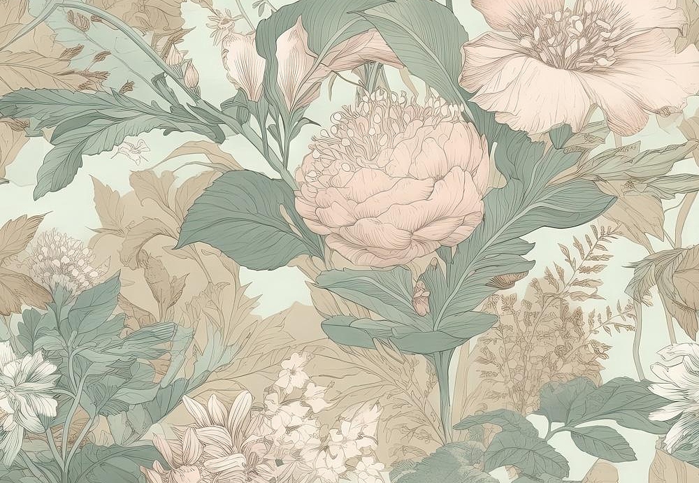 Ткань Marufabrics Florium RetroFlower/2