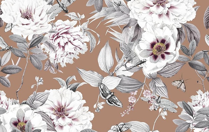 Российская ткань Marufabrics, коллекция Florium, артикул Wildrose/Peach