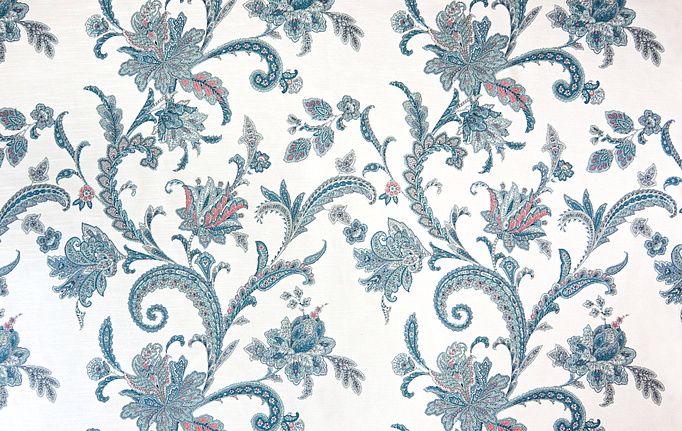 Турецкая ткань Degrape, коллекция Portofino Collection, артикул Fleurs/Blue
