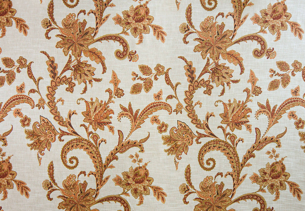 Ткань Degrape Portofino Collection Fleurs/Brick