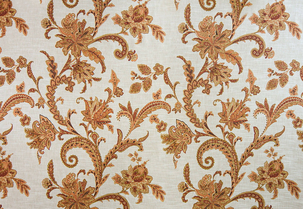Ткань Degrape Portofino Collection Fleurs/Brick