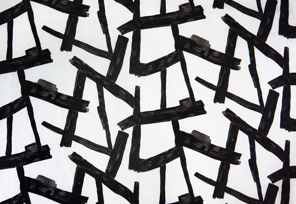 Ткань Degrape Portofino Collection Letras/Black