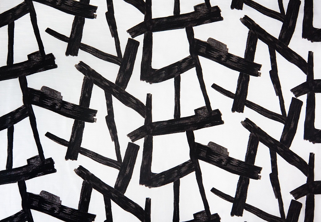 Ткань Degrape Portofino Collection Letras/Black