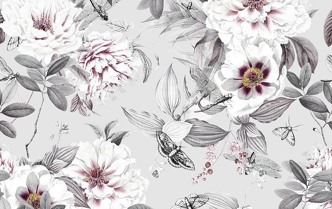 Российская ткань Marufabrics, коллекция Florium, артикул 02005/Grey