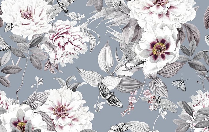 Российская ткань Marufabrics, коллекция Florium, артикул 02007/Blue