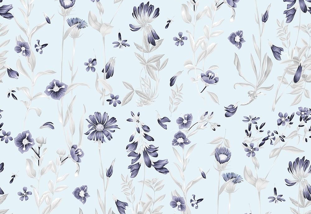 Ткань Marufabrics Florium 02016/Sky