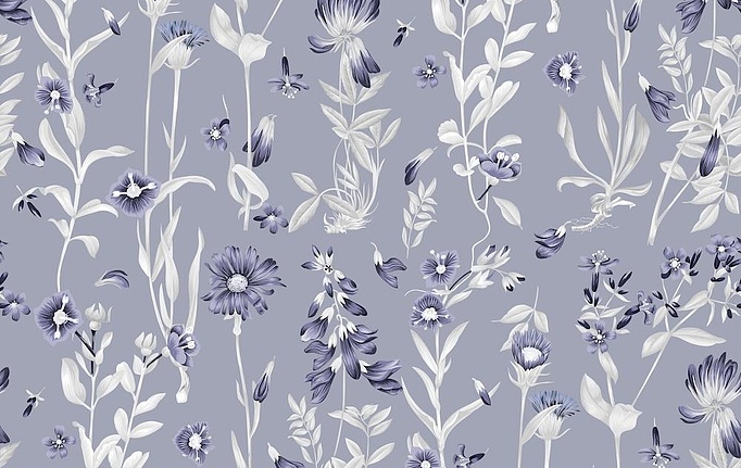 Российская ткань Marufabrics, коллекция Florium, артикул 02017/Blue