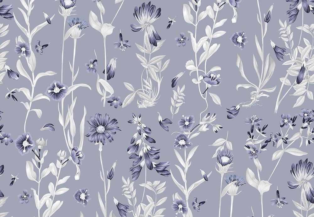 Ткань Marufabrics Florium 02017/Blue