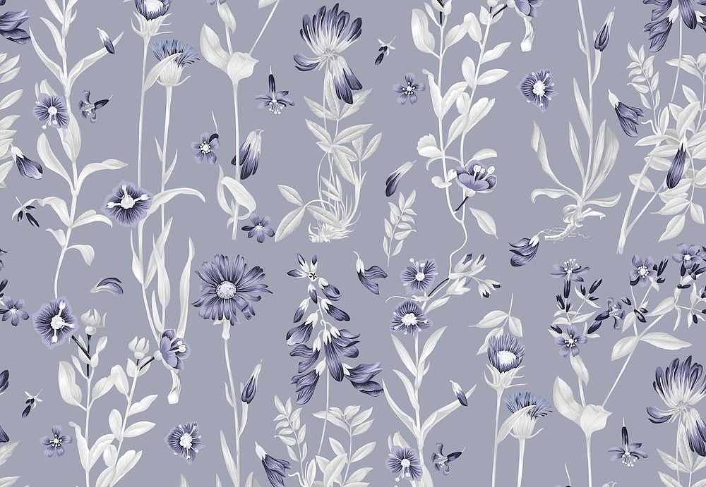 Ткань Marufabrics Florium 02017/Blue