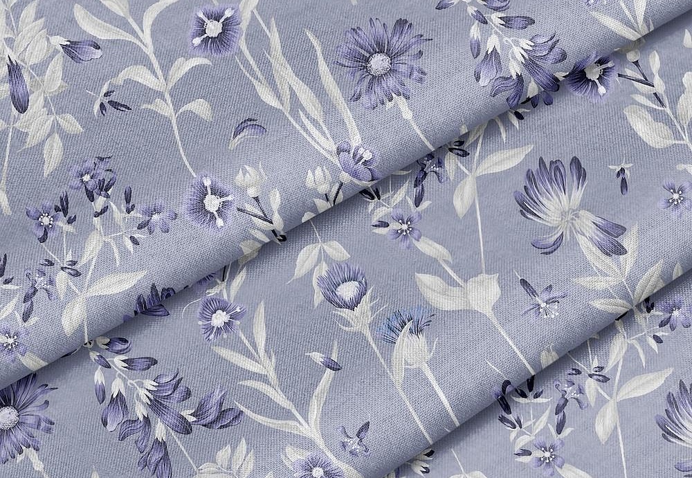 Ткань Marufabrics Florium 02017/Blue