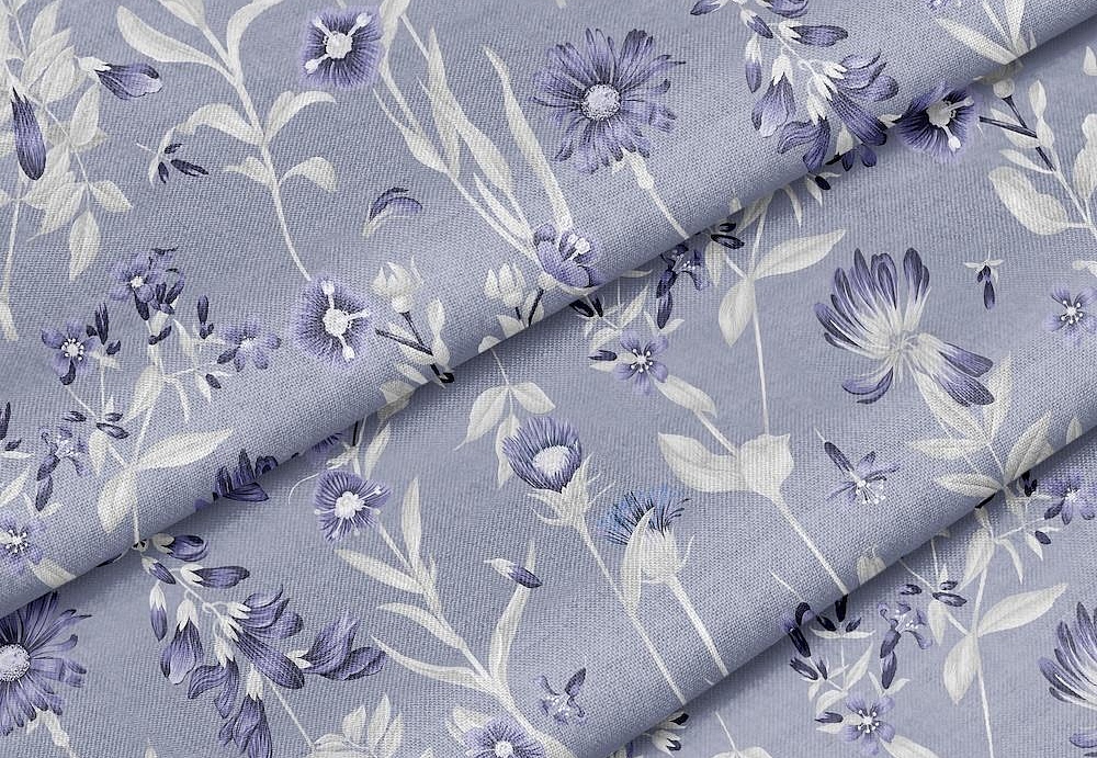Ткань Marufabrics Florium 02017/Blue