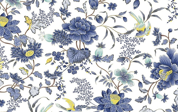 Российская ткань Marufabrics, коллекция Florium, артикул 02031/Blue