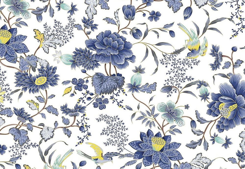 Ткань Marufabrics Florium 02031/Blue