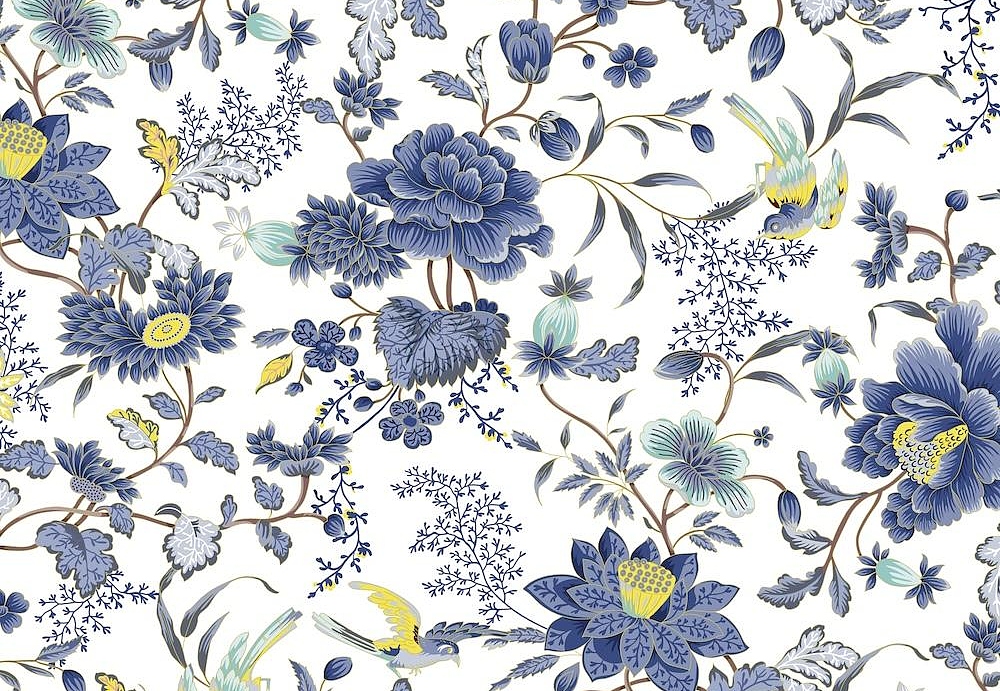 Ткань Marufabrics Florium 02031/Blue