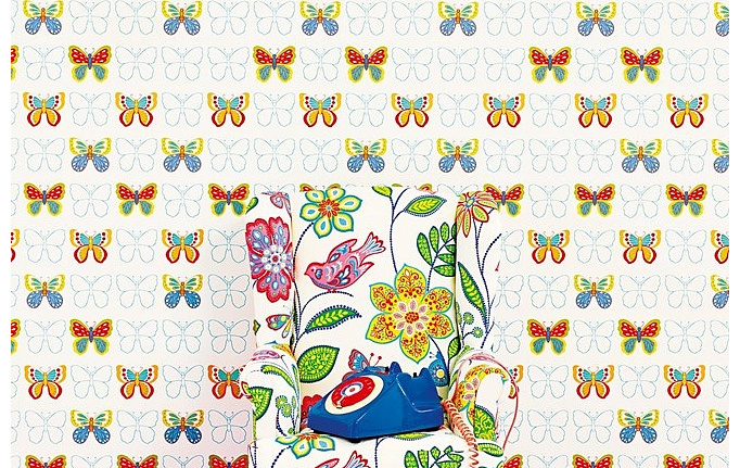 Английские обои Jane Churchill, коллекция Get Happy, артикул J144W-04