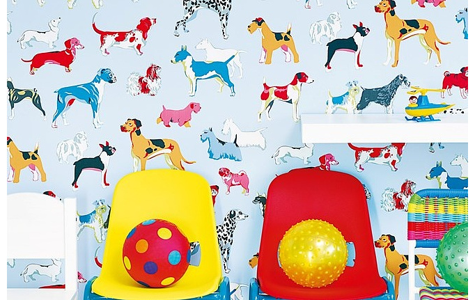 Английские обои Jane Churchill, коллекция Get Happy, артикул J145W-03