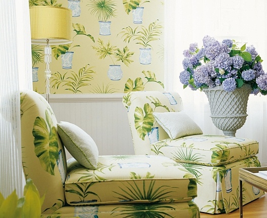Обои Thibaut Waterlily T1153