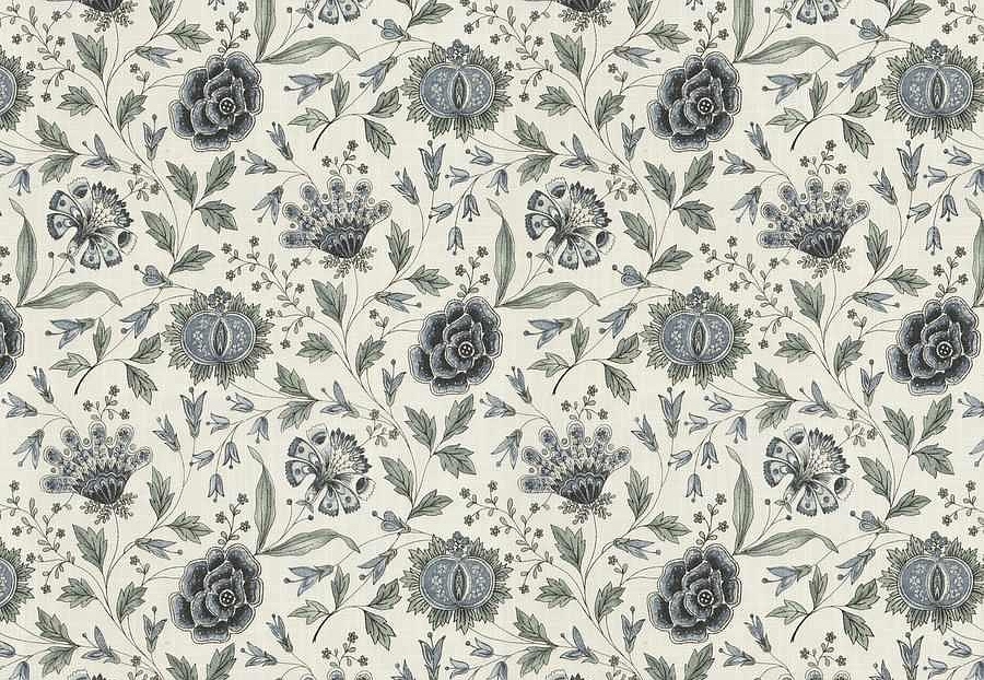 Ткань Fabricut Natural Layers Multipurpose Horizon DoxFloral/Ink