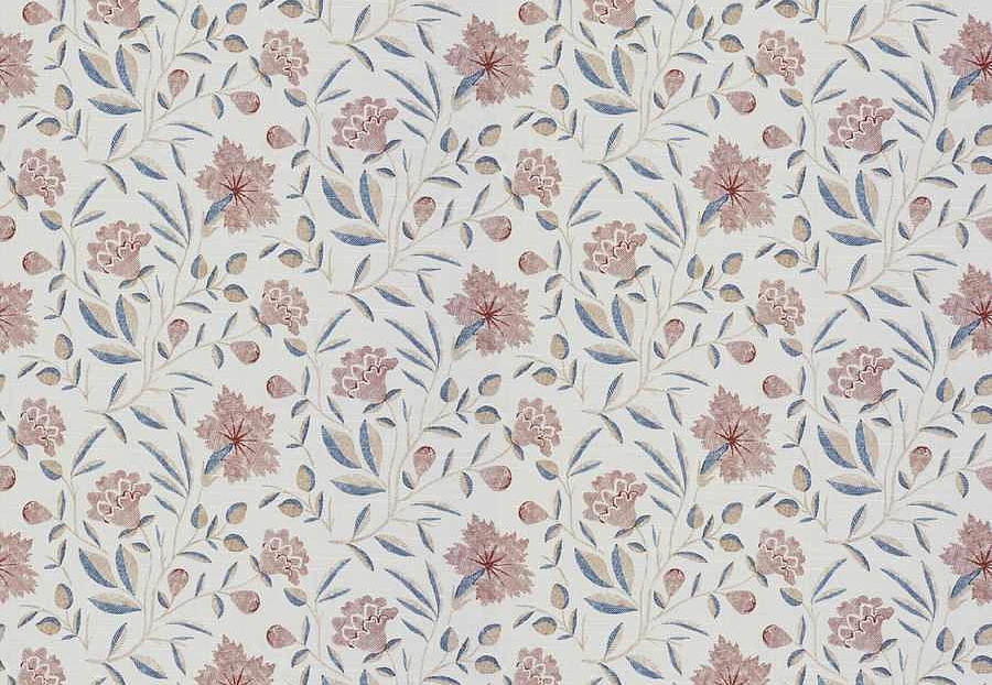 Ткань Fabricut French General Vignettes Indigo Lilou/Rouge