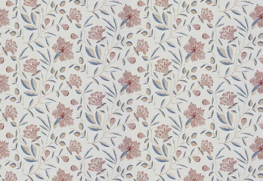 Ткань Fabricut French General Vignettes Indigo Lilou/Rouge