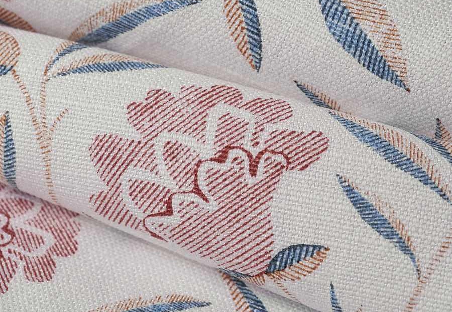Ткань Fabricut French General Vignettes Indigo Lilou/Rouge
