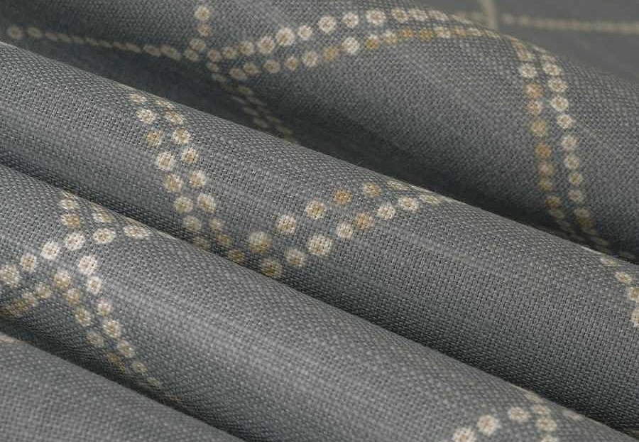 Ткань Fabricut Lemieux Material Archive Atelier Ink Brunoy/Zinc