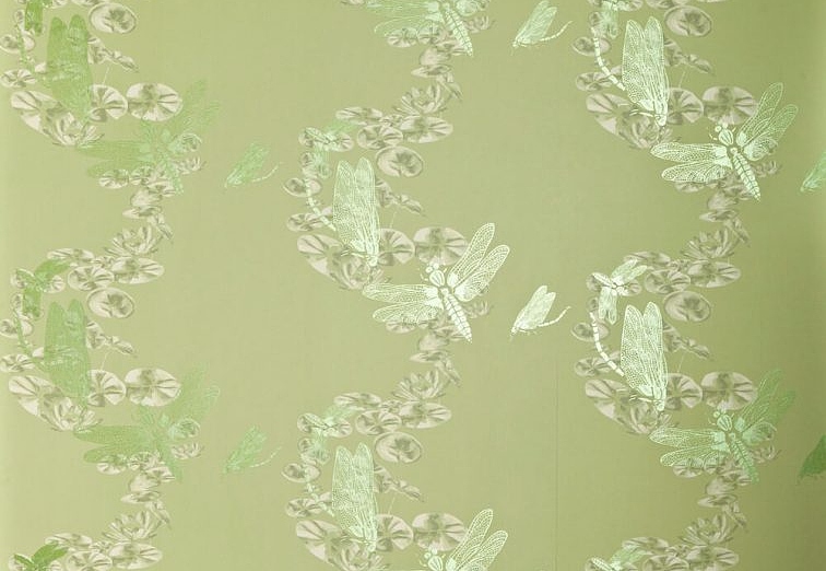 Обои Barneby Gates Book vol.2 BG0600202/Dragonfly/Apple Green