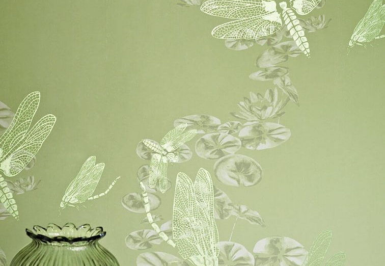 Обои Barneby Gates Book vol.2 BG0600202/Dragonfly/Apple Green