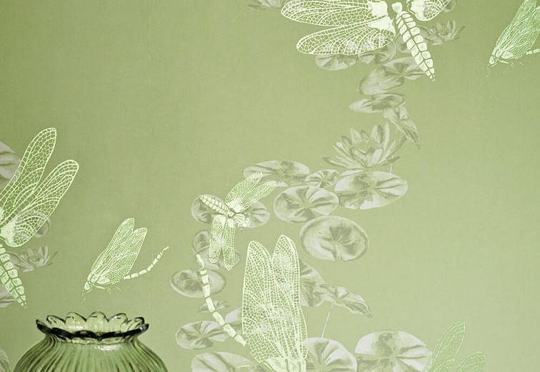 Обои Barneby Gates Book vol.2 BG0600202/Dragonfly/Apple Green