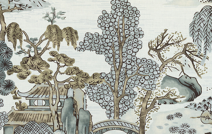 Американская ткань Thibaut, коллекция Dynasty, артикул F975463