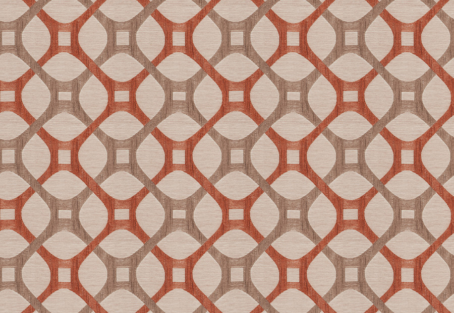 Ткань Fabricut Expressions Vol.V Cayenne Moray/Cognac