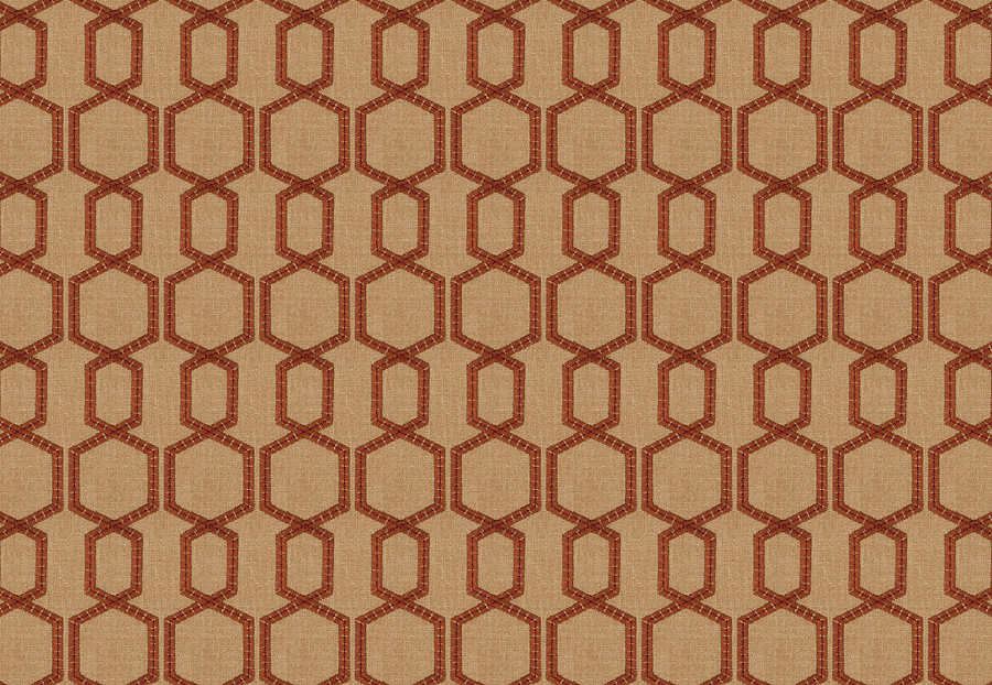 Ткань Fabricut Expressions Vol.V Cayenne Burbot/Cayenne