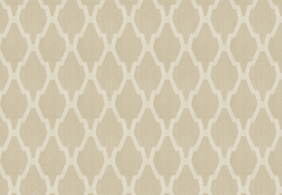 Ткань Fabricut Inspirations Vol.VI Linen Merman lattice/Taupe