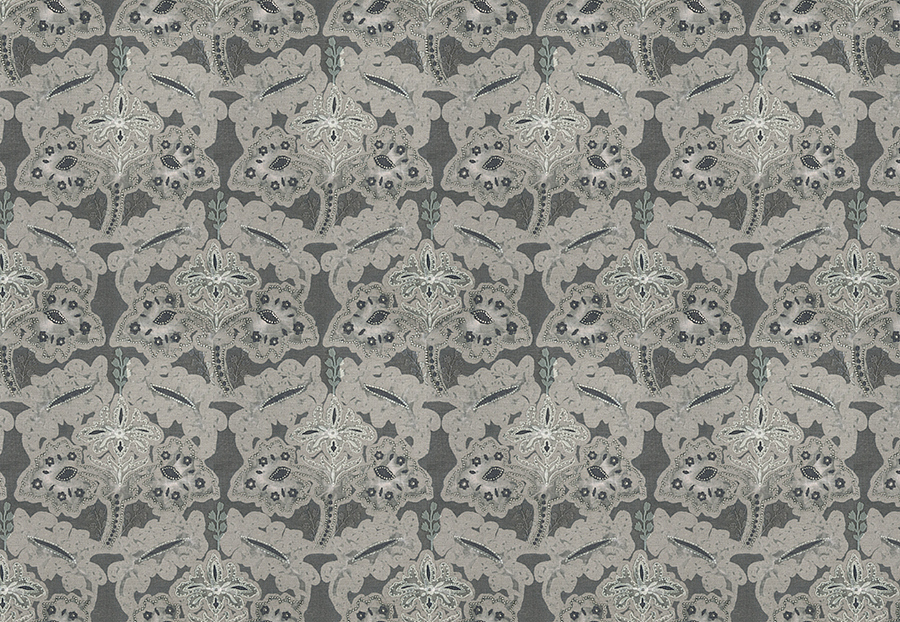 Ткань Stroheim Ambiance II Waterfall Mezen/Pewter