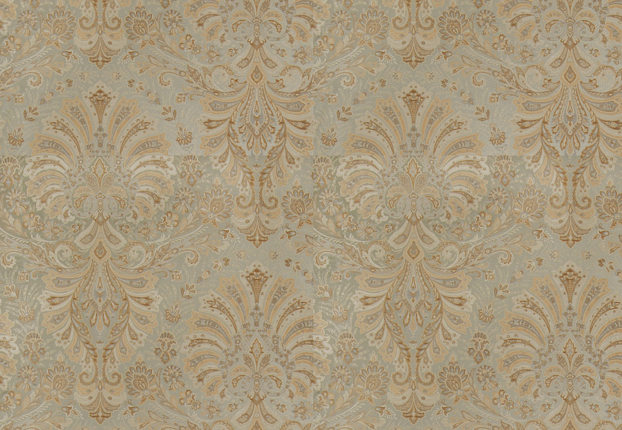 Ткань Stroheim Palace Silk Seaglass Calvert paisley/Blue silver