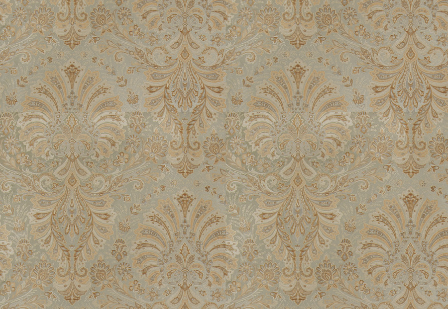 Ткань Stroheim Palace Silk Seaglass Calvert paisley/Blue silver