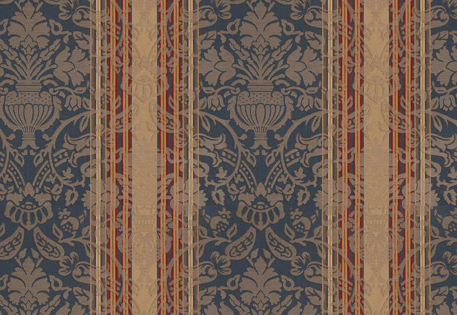Ткань Stroheim Palace Silk Seaglass Beaufort imberline/Sapphire