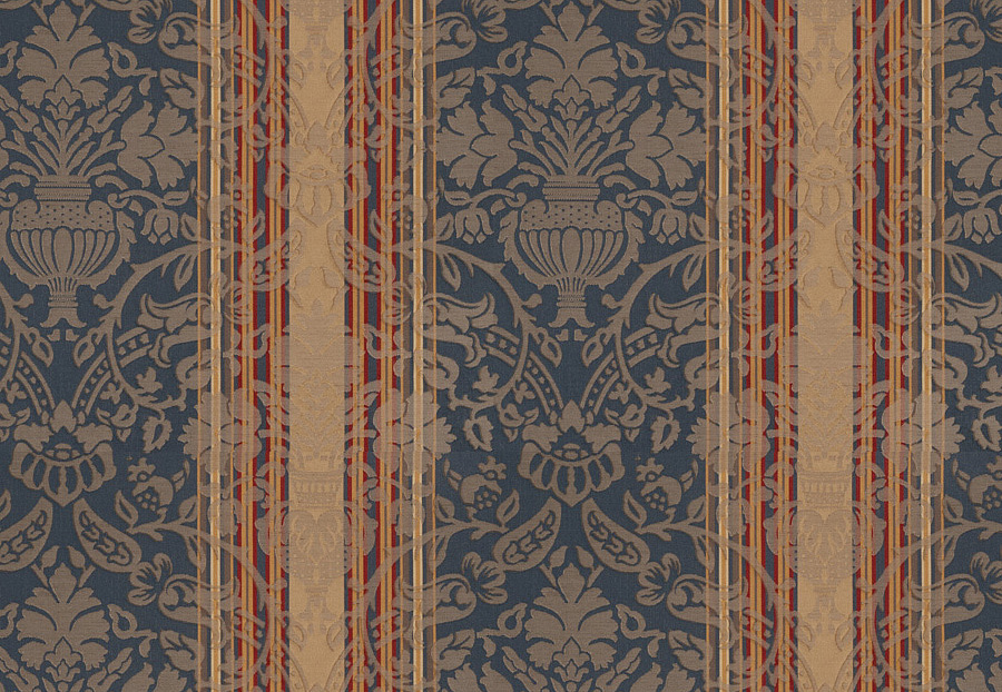 Ткань Stroheim Palace Silk Seaglass Beaufort imberline/Sapphire