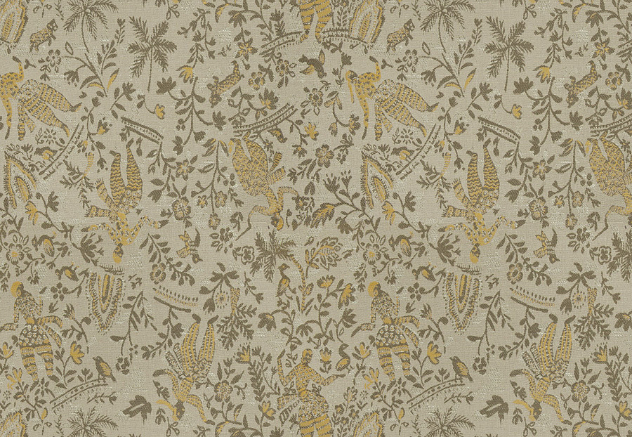 Ткань Stroheim Ambiance 2 Juniper Mondego/Mustard seed