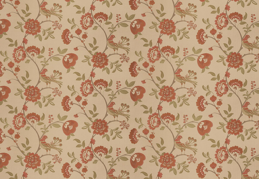 Ткань Stroheim Palace Silks Amber Glow Annesley/Rose coral