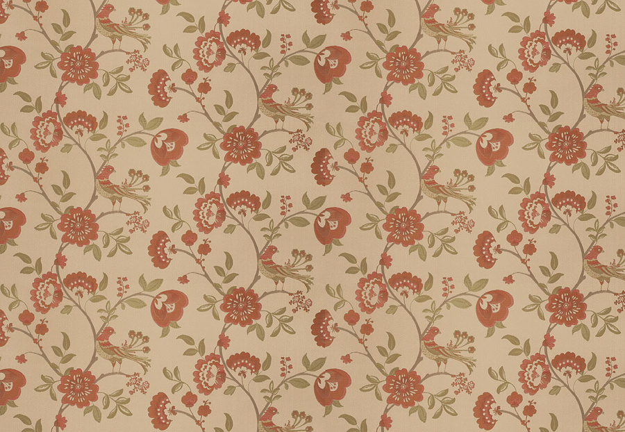 Ткань Stroheim Palace Silks Amber Glow Annesley/Rose coral