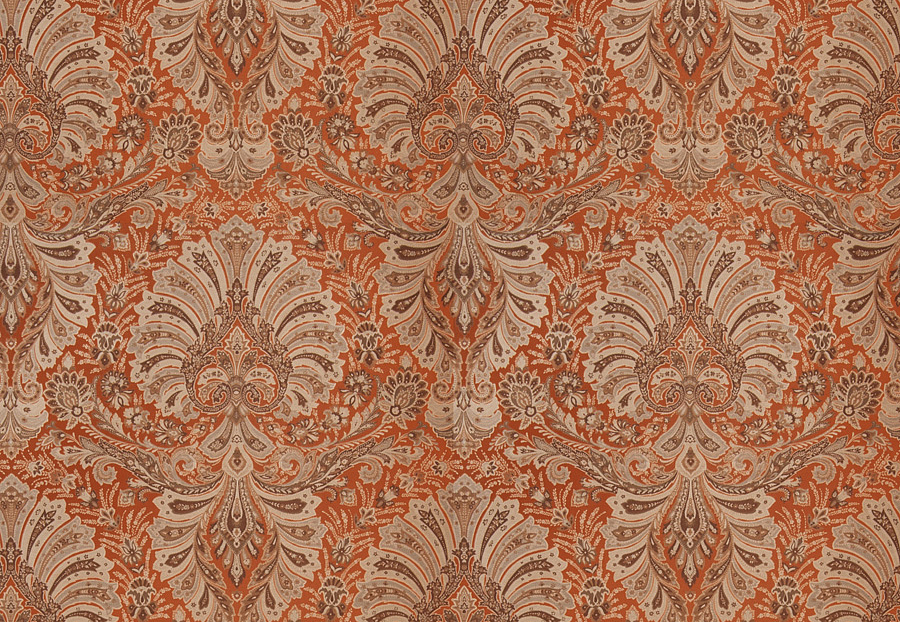 Ткань Stroheim Palace Silks Amber Glow Calvert paisley/Sienna