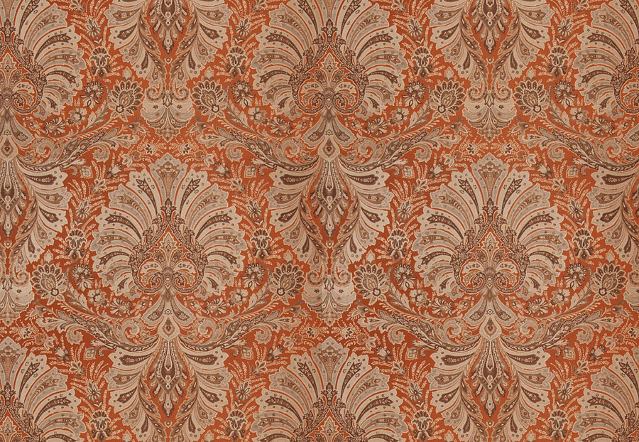 Ткань Stroheim Palace Silks Amber Glow Calvert paisley/Sienna