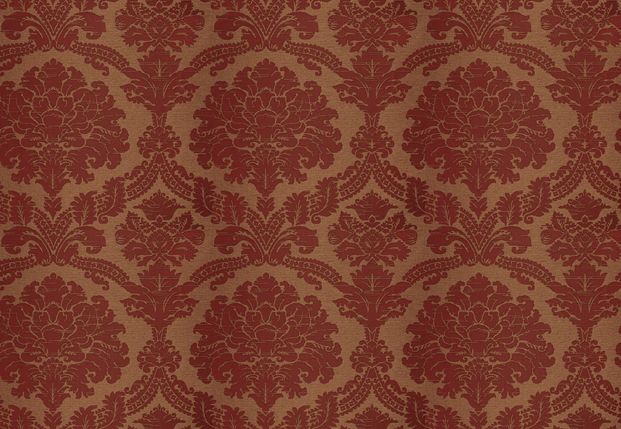 Ткань Stroheim Palace Silks Amber Glow Villiers Damask/Currant