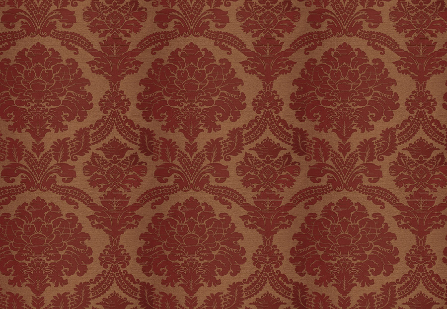Ткань Stroheim Palace Silks Amber Glow Villiers Damask/Currant