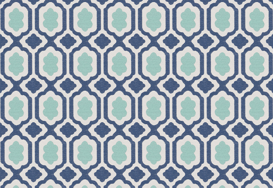 Ткань Stroheim Dana Gibson Blue Green De Wolf/Seaglass