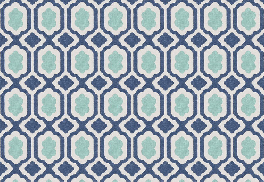 Ткань Stroheim Dana Gibson Blue Green De Wolf/Seaglass