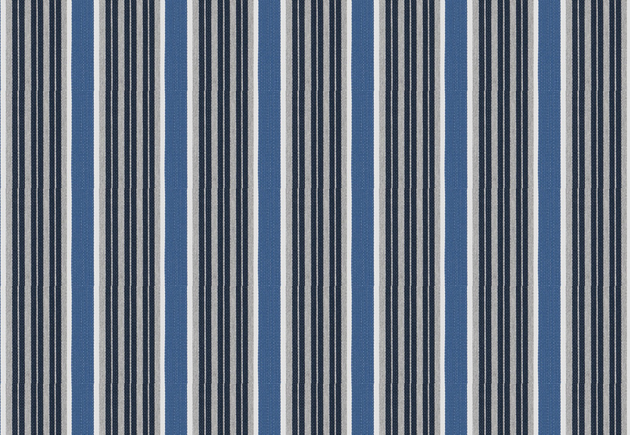 Ткань Stroheim Dana Gibson Blue Green Espadrille stripe/Blue