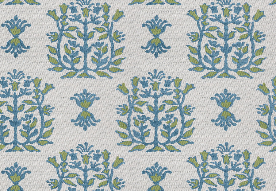 Ткань Stroheim Dana Gibson Blue Green Jaipur/Seaglass